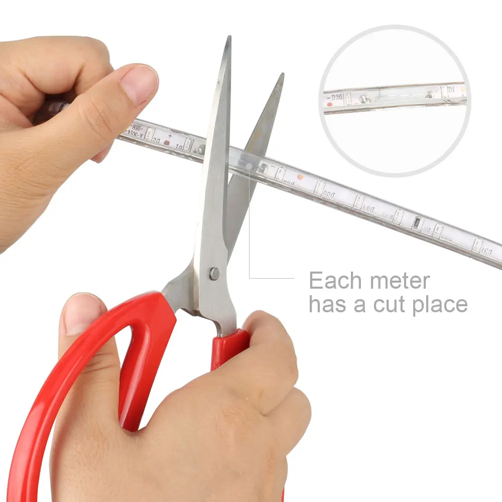 Светодиодный светильник SMD3014 100 м RGB Радужный мерцающий сказочный s IP66