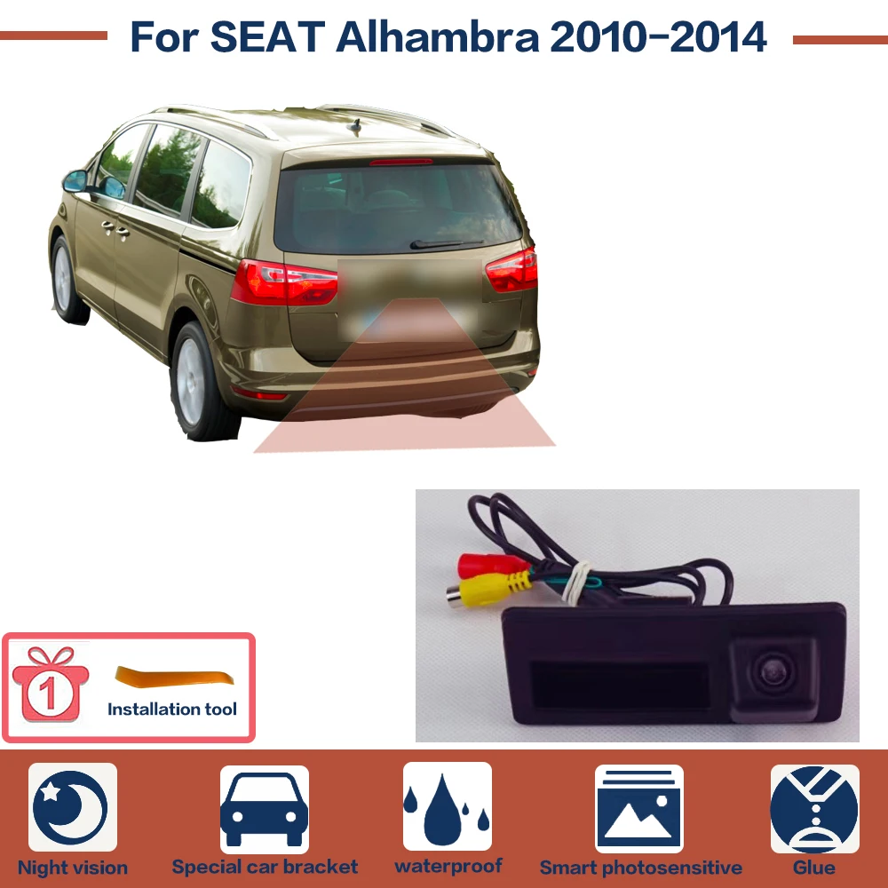 Car Rear View Reverse Backup Camera For SEAT Alhambra 2010-2014 Parking HD Night Vision