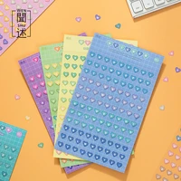 2 sheets colorful love heart numbers letter alphabet sticker cute stickers diy planner notebook journal decorations stationery