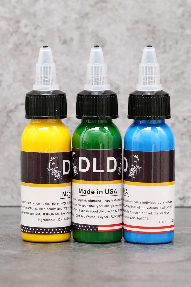 30 мл 14 цветов профессиональный набор краски татуировки материал чистый цвет