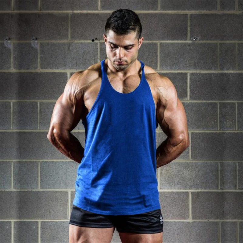 Бренд Muscleguys тренажерные залы Стрингер майка для фитнеса мужчин мускулация жилет
