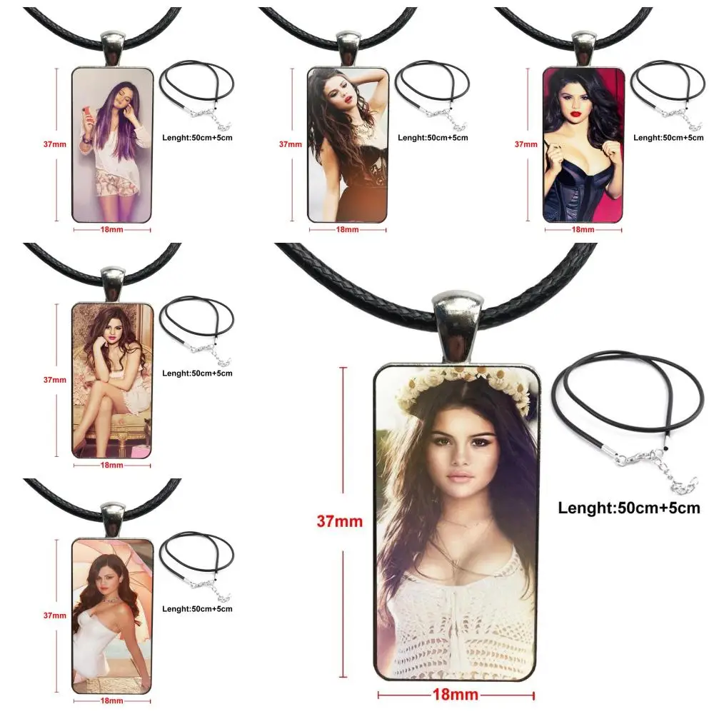 Женские украшения сексуальная девушка Селена Гомез мода стеклянный подвесной