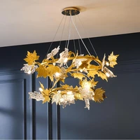 modern crystal chandelier gold luxury aluminum tree branches lamp living room bedroom restaurant hotel decorative lights