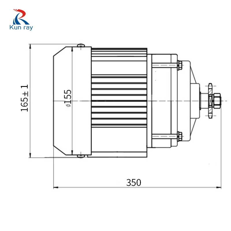 Электродвигатель BLDC для трехколесного велосипеда бесщеточный средней мощности