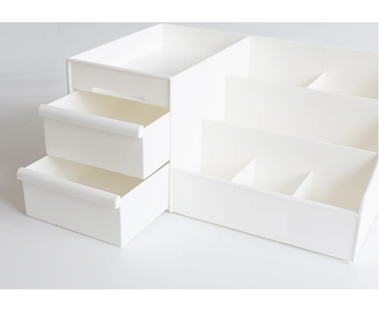 Drawer Makeup Box Cosmetics Organizer Container Bathroom Make Up Organizer Dekstop Office Jewelry Box Plastic Makeup Storage Box