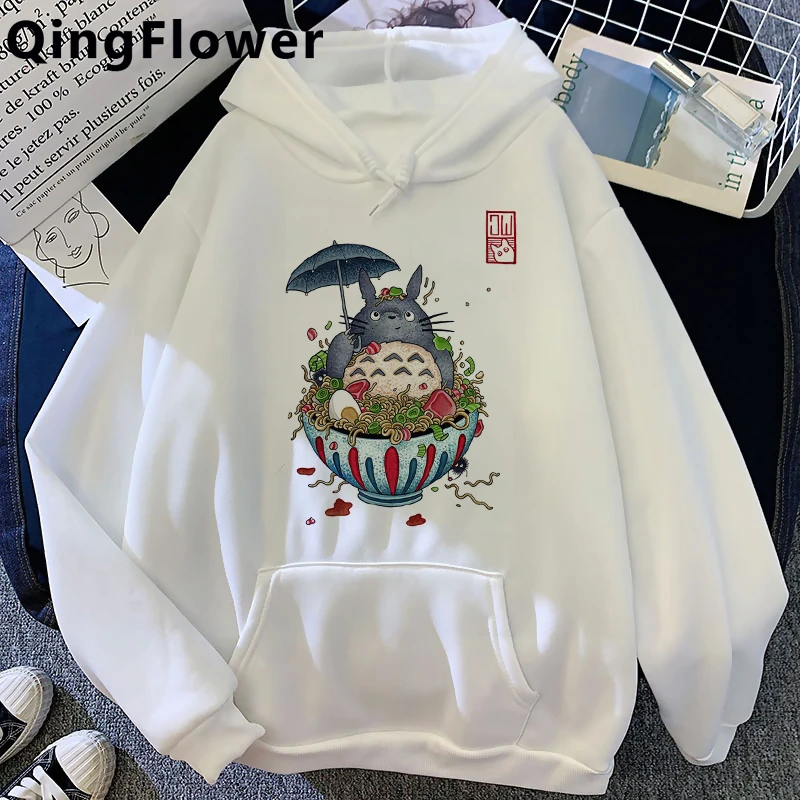 

Худи Totoro Studio Ghibli женское в стиле Oversized y2k, пуловер с капюшоном в Корейском стиле, 2021, размера плюс
