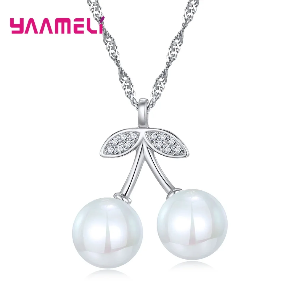 Модные крошечные ожерелья с подвеской в виде вишни для женщин и девочек из