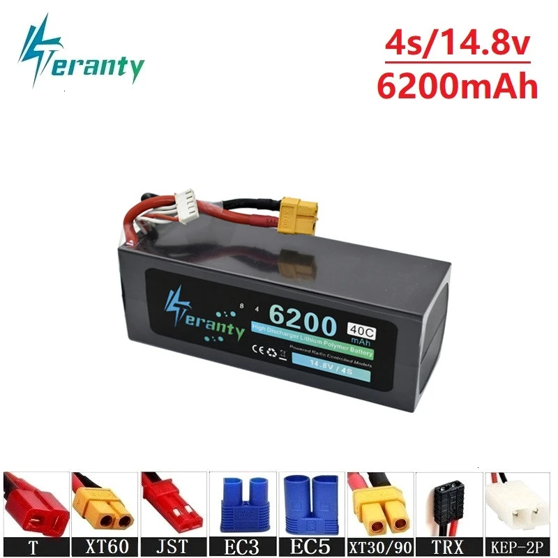 Обновление Мощность 14 8 v 6200 мА/ч 40C RC дроны Аккумуляторы для пульт ДУ дистанционно
