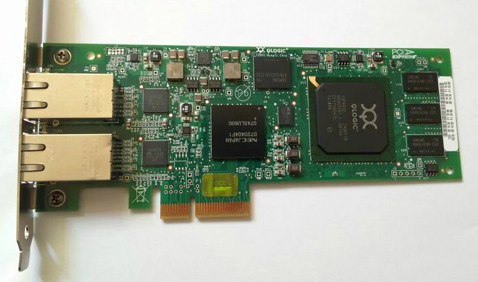 QLogic двойной порт 1 ГБ iSCSI PCIe HBA Host Bus Adapter Card QLE4062C сетевая карта полный