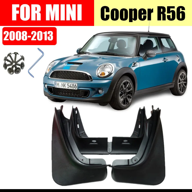 Для Mini Cooper R56 2008 2013 откидные Брызговики брызговики аксессуары передние и задние 4