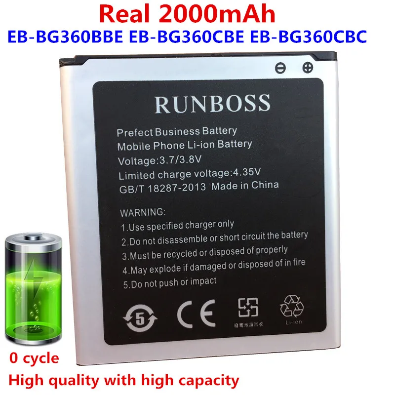 

EB-BG360CBC Phone Battery For Samsung Galaxy Core Prime G360 G361F G361H G3606 G3608 G3609 G360H/F LTE SM-G3606 J2 Batteries