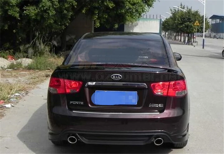 Для KIA Forte спойлер 2011-2013 Форте с светильник высокого качества ABS Материал заднее