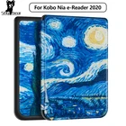 Магнитный чехол для Kobo Nia 2020 E-reader, тонкий чехол для всех новых Kobo из искусственной кожи Funda, чехол