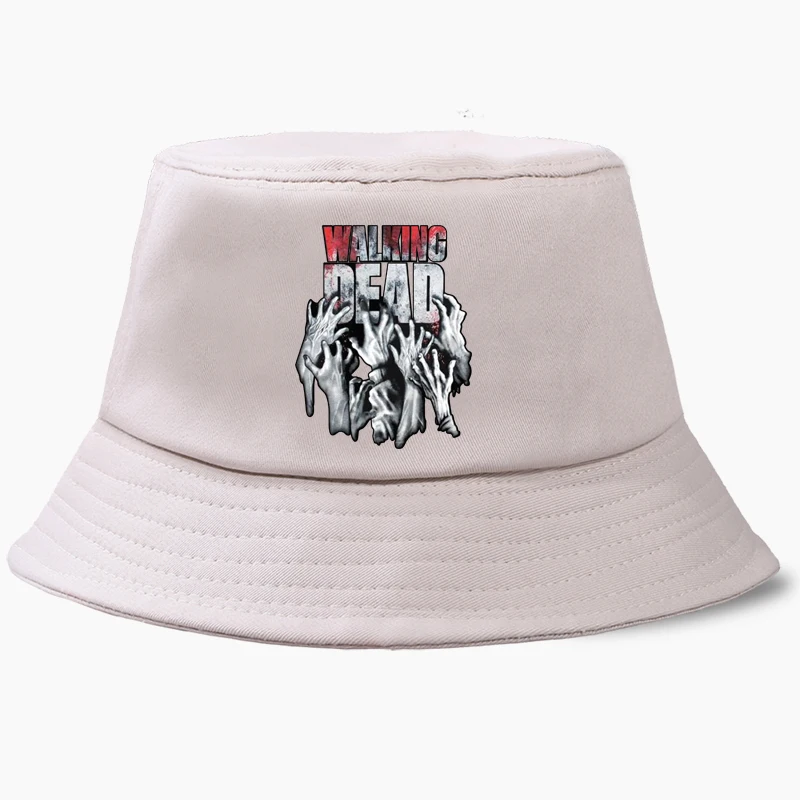 Ходячие мертвецы Кепка Ведро хип-хоп шляпа складные Панамы мужские и женские