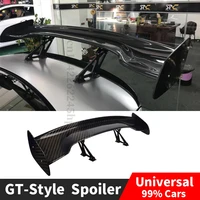 universal gt style rear spoiler wing back tail for sedan exterior body kit decoration carbon fiber racing car tuning accessories