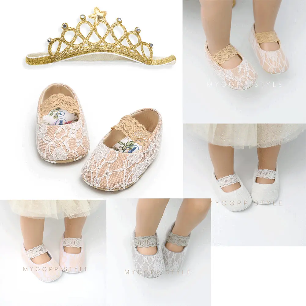 2020 обувь принцессы для новорожденных девочек кружевная детская с цветочным