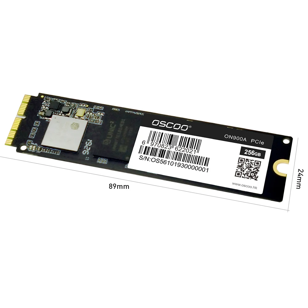 OSCOO ON900A PCIe NVME SSD 256GB/512GB/1TB Solid State Drive for Macbook 2012-2018 A1369 A1465 A1466 A1502 Laptop
