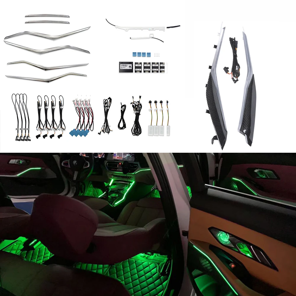 

Saddle Light For BMW 3 Series G20 G28 2019-2021 Decorative Ambient Light LED Door Interior Atmosphere Lamp illuminated Strip