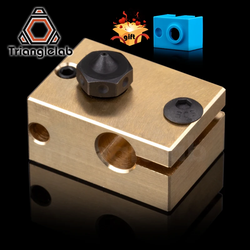 High Temperature A2 Hardened Steel V6 Nozzle + Brass Heater Block For Printing PEI PEEK OR Carbon Fiber For HOTEND High Temperature A2 Hardened Steel V6 Nozzle + Brass Heater Block For Printing PEI PEEK OR Carbon Fiber For HOTEND