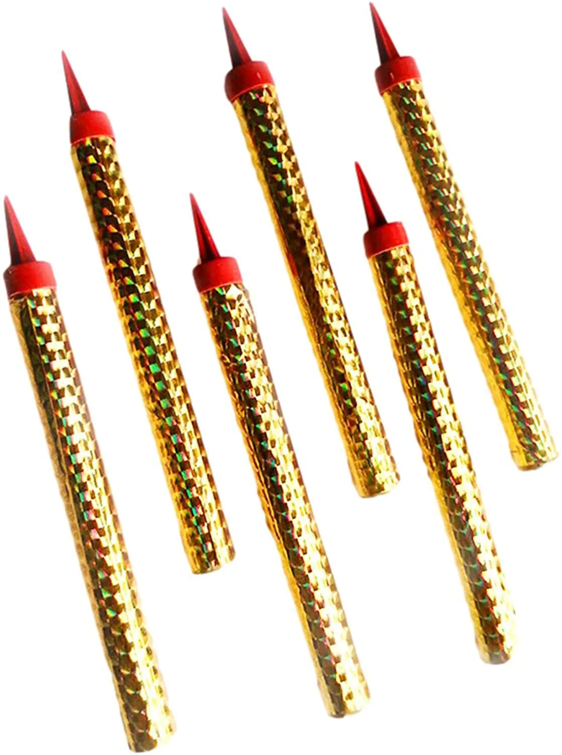 6 шт./компл. золотистые свечи на день рождения со стойкой для торта праздвечерние