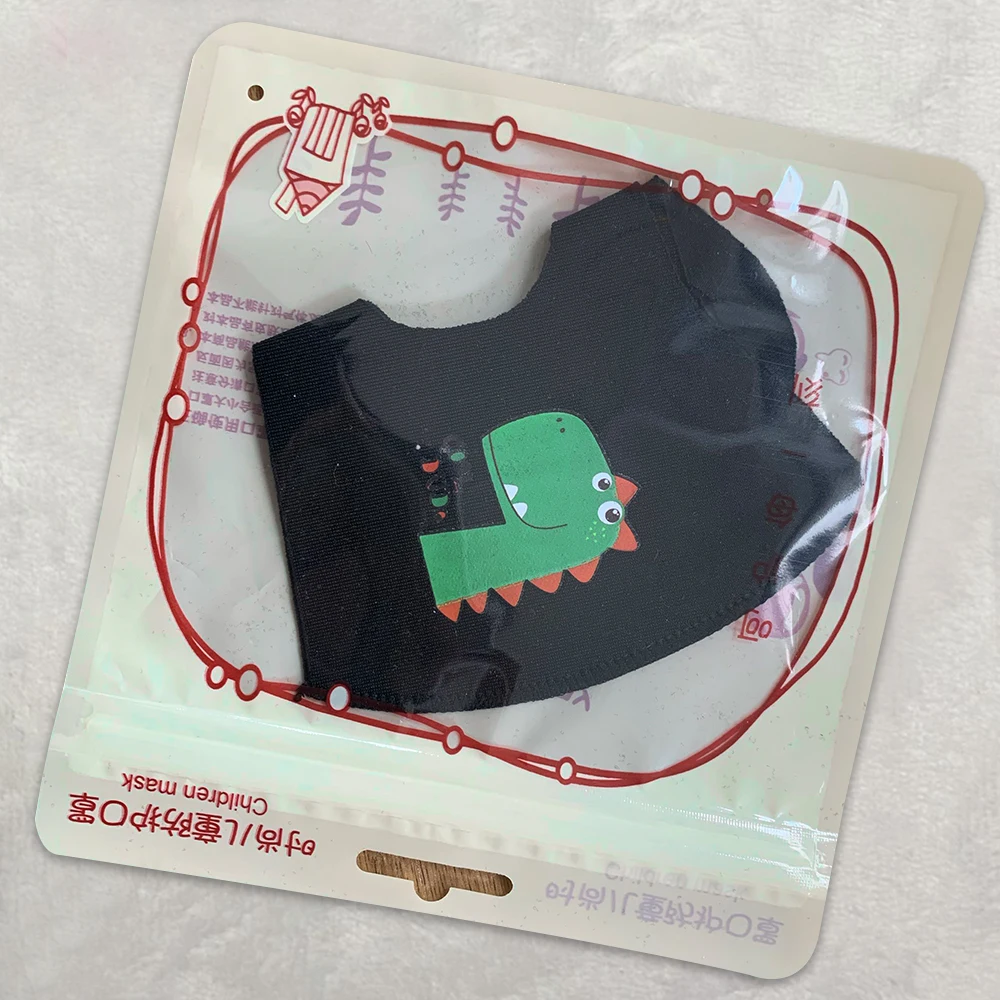 Детские маски для лица с динозавром ветрозащитные пыленепроницаемые рта