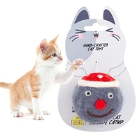 1pcs colorful soft cat toy ball interactive stretch pet cat scratching ball toy chew toys tooth cleaning balls kitten supplies