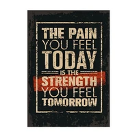 the pain you feel today english inspirational poster retro kraft paper series bar cafe home decoration painting wall stickers