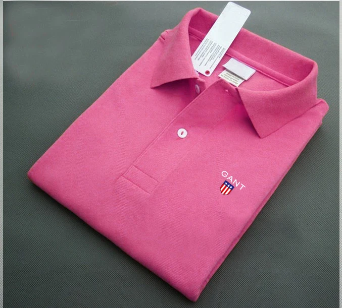 

Men's Short Sleeve T-shirts Breathable Comfortable Brand Fashion Polo Shirt Pure Color Lapel Print 2021