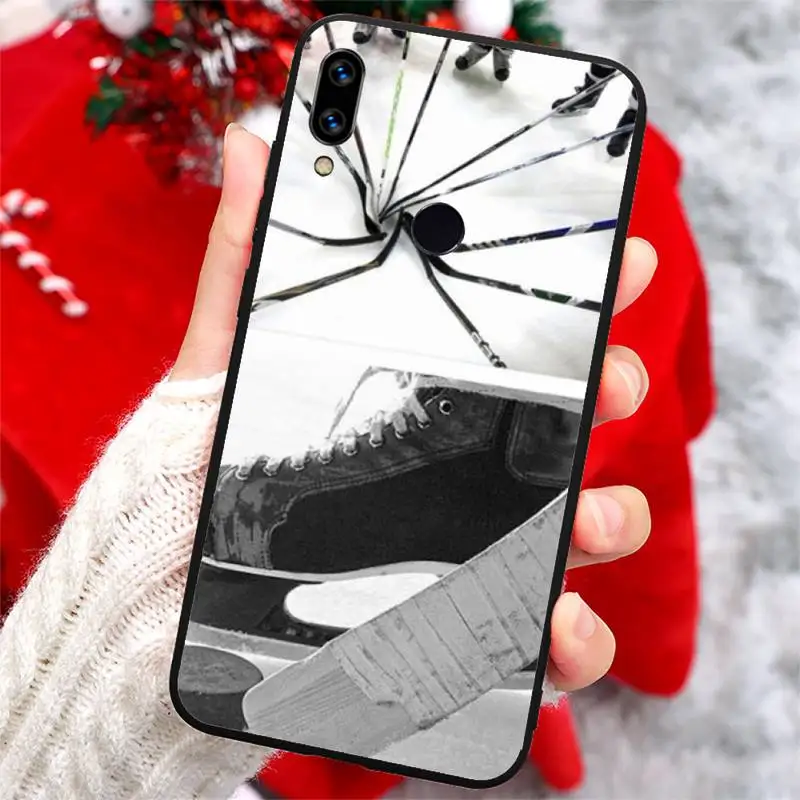 

Ice Hockey Sport Bumper Fundas Phone Case For Xiaomi Redmi note 7 8 9 t k30 max3 9 s 10 pro lite
