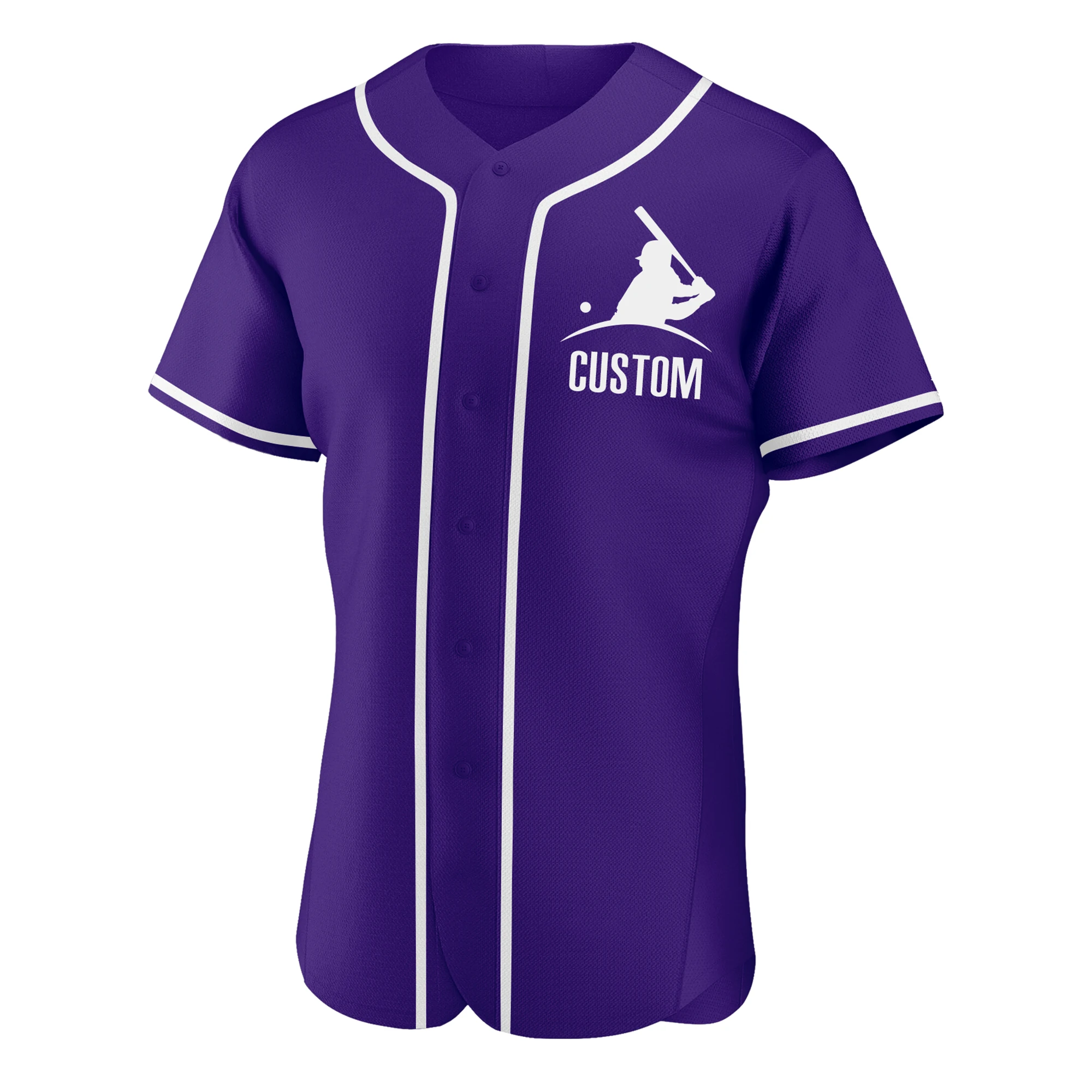 

High Quality Custom Baseball Jersey Embroidered Your Name/Number Breathable V-neck Shirts for Men/Lady/Child Any Color Big size