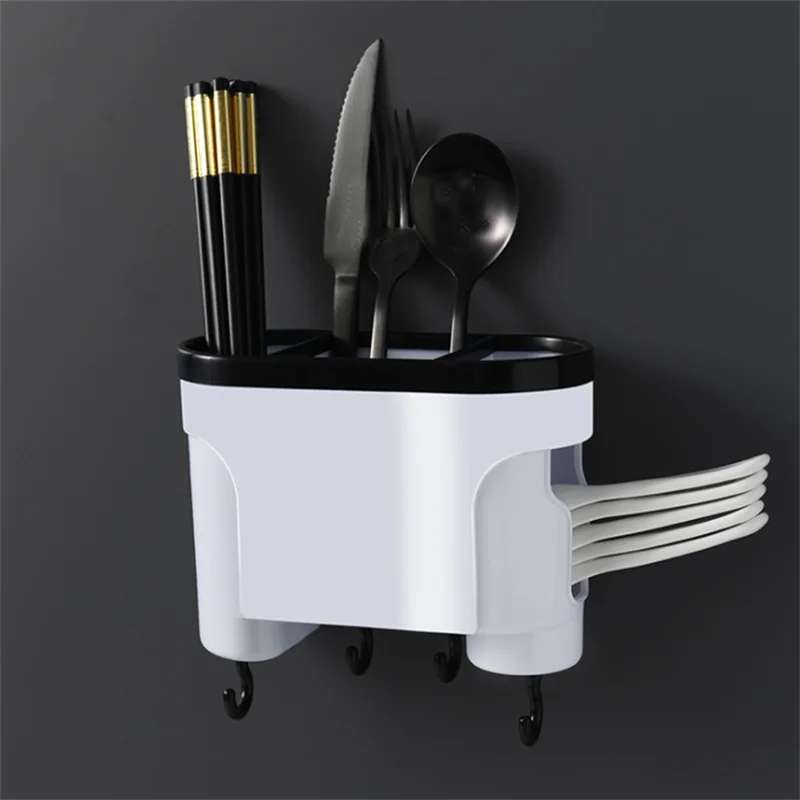 Настенный стеллаж для хранения кухонных вилок держатель ложки органайзер ножей