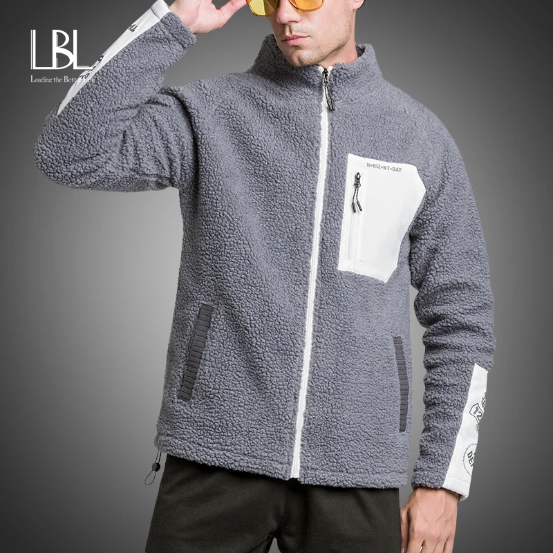 Мужские толстовки с капюшоном однотонные топы зимнее пальто пушистая флисовая