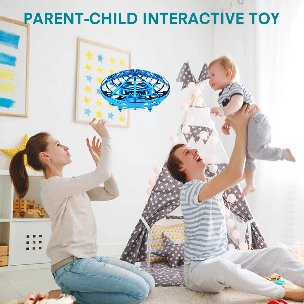 Мини Квадрокоптер НЛО на дистанционном управлении с инфракрасной индукцией и