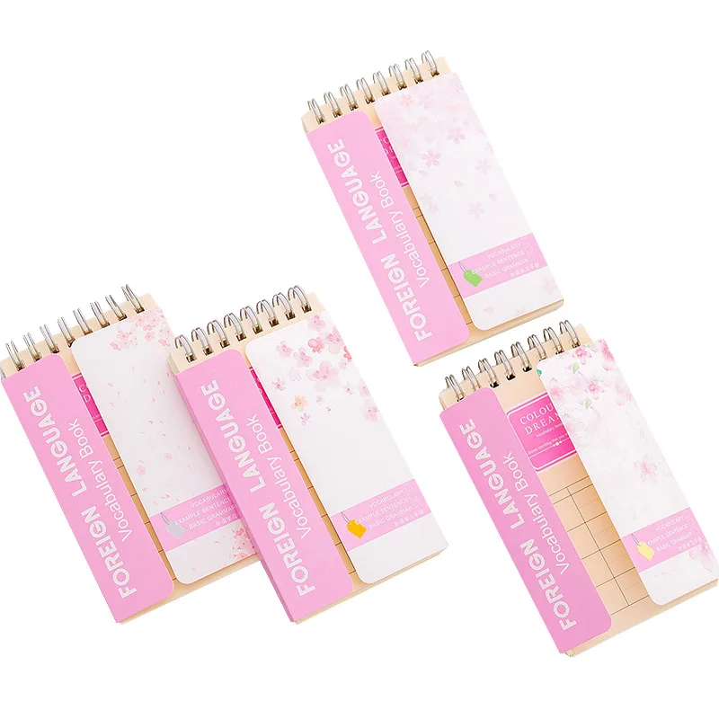 Милый блокнот Sakura Kawai memo pad для изучения языка флэш-карты заметок канцелярские