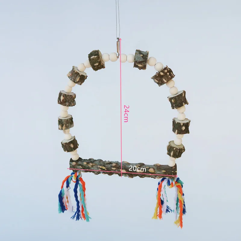 Принадлежности для попугаев птица игрушки перец дерево качели жевательные с