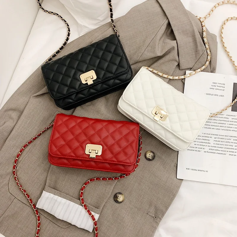 

Women's Bag 2021 Flow One-shoulder Diagonal Diamond Chain Bag Dropshipping