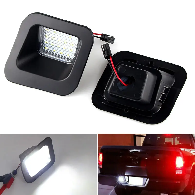 For 2003-2018 Dodge Ram 1500 2500 3500 Classic Car-styling Rear Led Number License Plate Light Lamps