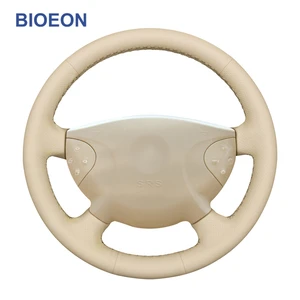 Beige PU Artificial Leather Hand Sewing Car Steering Wheel Covers for
Mercedes Benz E-Class W211 G-Class W463 2002-2006 2007