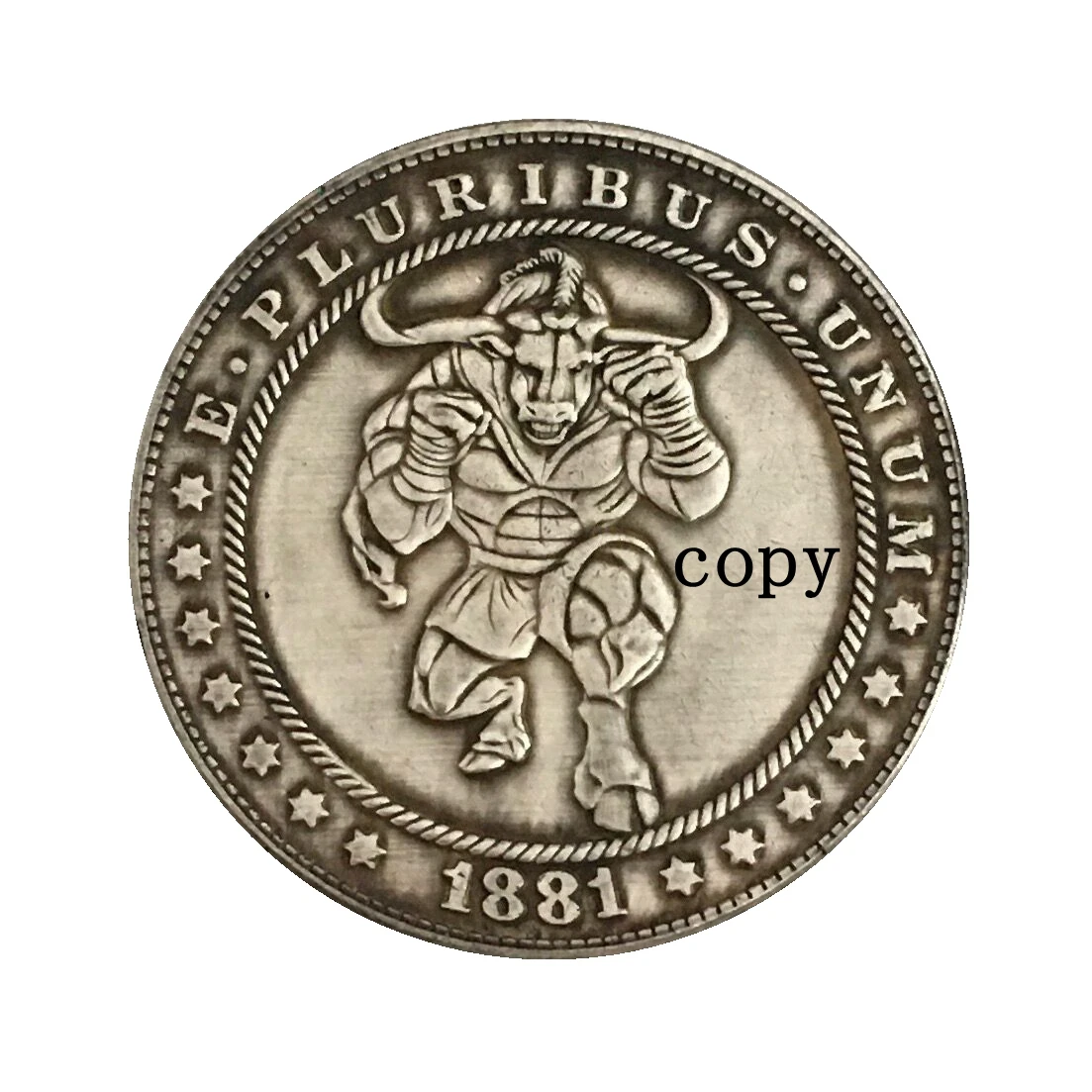 

Hobo Nickel 1881-CC копия монеты доллара США Моргана 224
