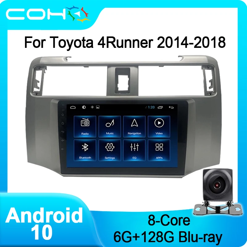 Кижуч для Toyota 4runner 2014-2018 Gps аудио радио Автомобильный мультимедийный плеер Android 10 0