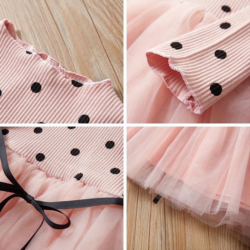 Bear Leader Girls Dress 2020 Casual Children Clothing Ball Gown Dot Print Kids Clothes Dresses Princess | Детская одежда и обувь