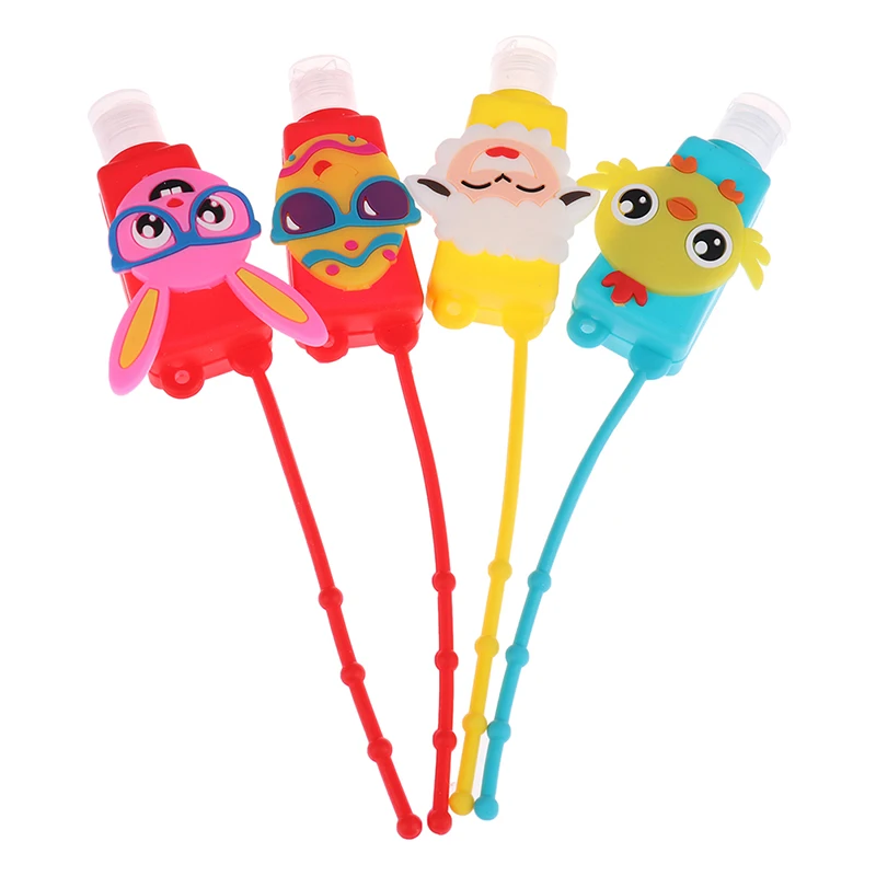 30ml силиконовая тиснением Симпатичные Цветной с мультипликационным принтом