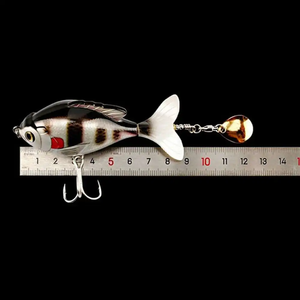 

5pcs Outdoor Winter Ice Fishing Hard Bait Artificial Bass Japan Wobbler Propeller Tractor Pesca Fishing Tackle