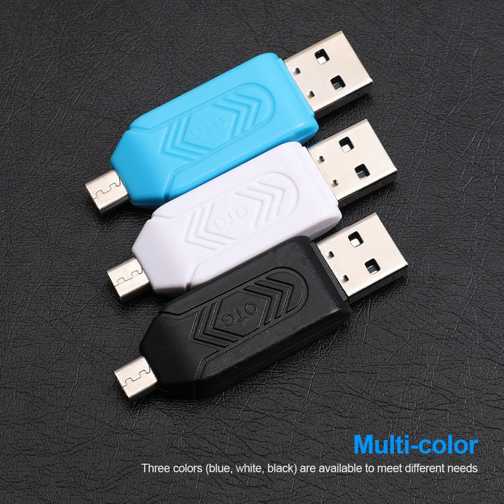 Устройство для чтения карт Micro USB 2 в 1 OTG поддержка TF памяти телефона с