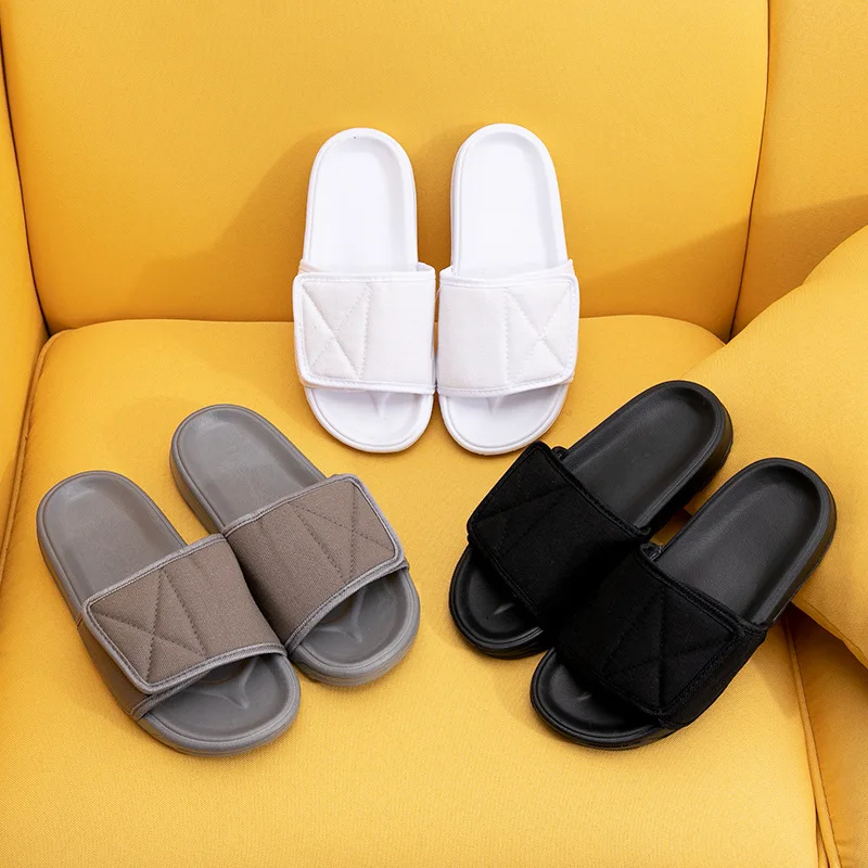

Adjustable Couple Slippers 2021 Fashion Men and Women Summer Outdoor New Style Thick Flatform Beach Sandals and Slippers Women