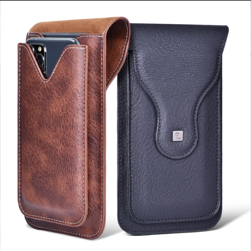

Double-layer Phone Bag Men Mobile Phone Protective Case Outdoor Hiking Belt Credit Card Holder Travel Accessories Business Card