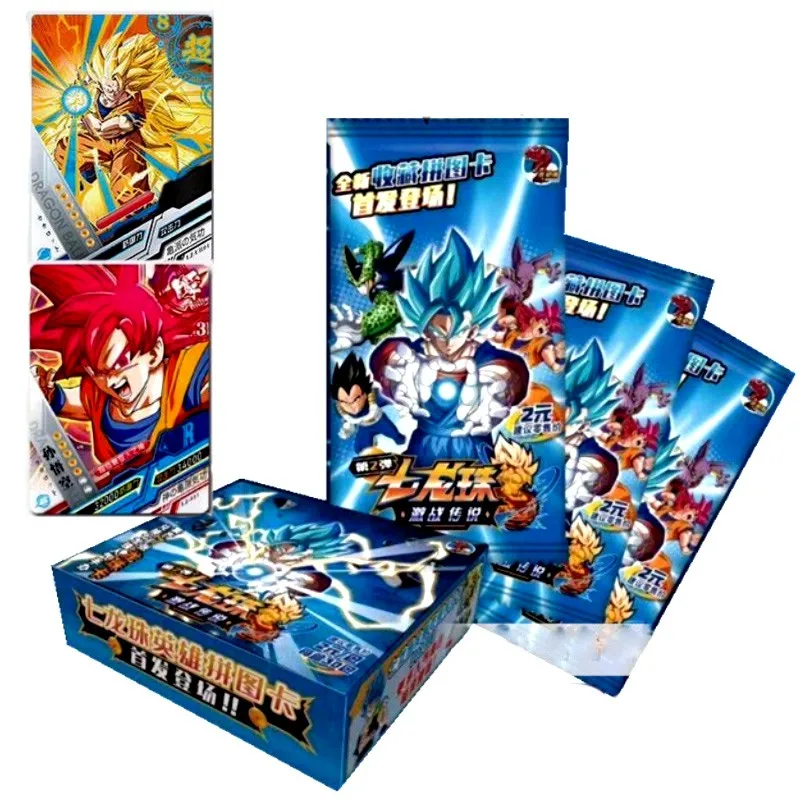 

2021 Japanese Anime Dragon Toy Christmas Super Sayayin Heros Z Trading Card Game Collection Cards Toys For Children