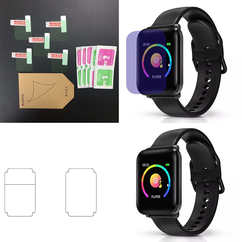 Защитная пленка для экрана часов 2 шт. Apple Watch 42 мм Смарт-часы из ТПУ ультратонкий