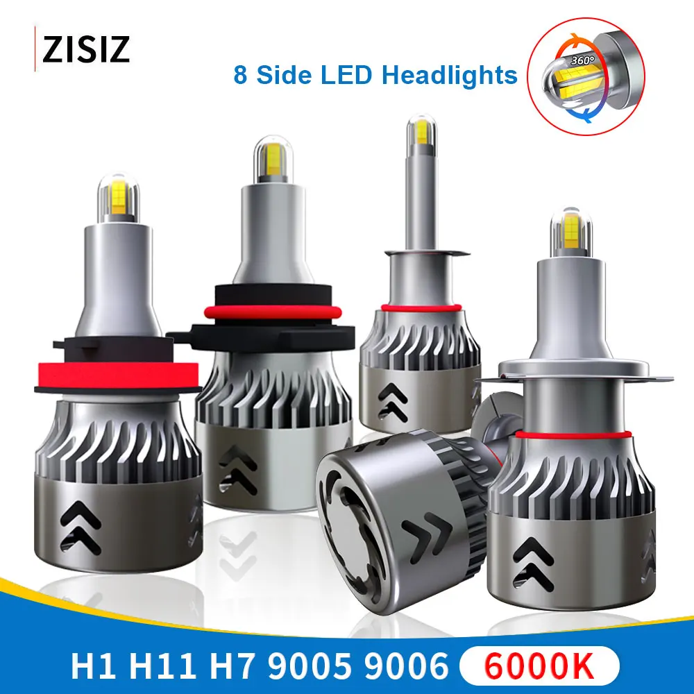Мини H1 светодиодный H3 H7 H11 9005 9006 чипов CSP лампы Canbus фар автомобиля 60 Вт 9600LM 6000 К Е