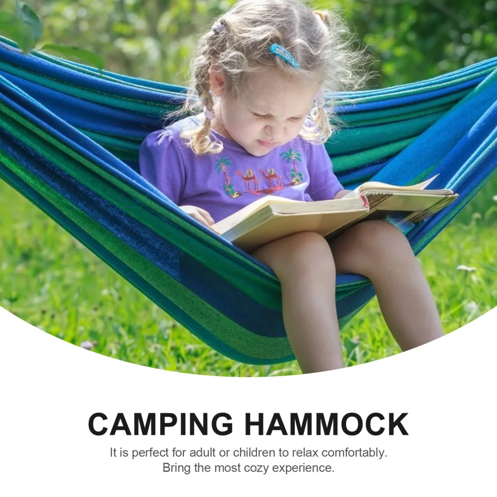 

Camping Hammock for Indoor Outdoor Backpacking Travel Hiking Beach Garden